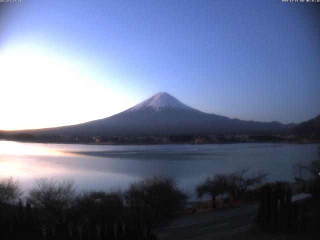 河口湖からの富士山