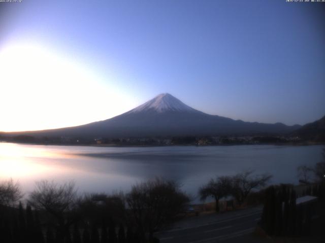 河口湖からの富士山