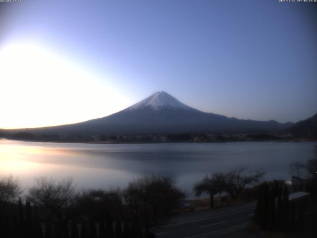 河口湖からの富士山