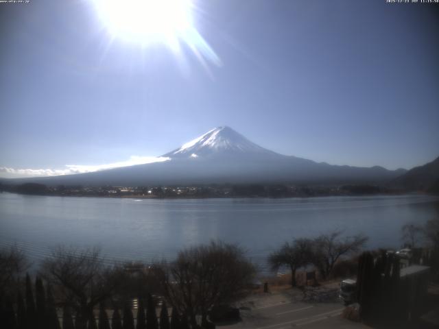 河口湖からの富士山