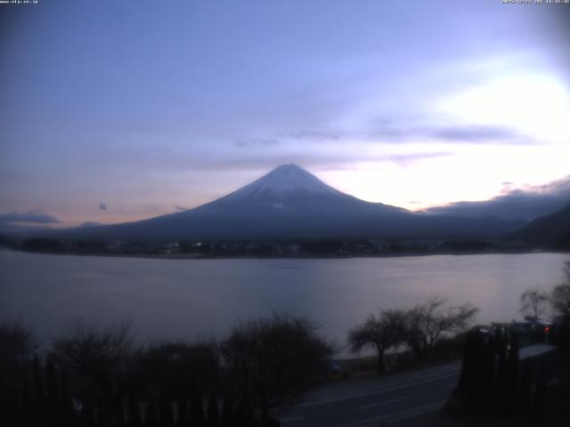 河口湖からの富士山