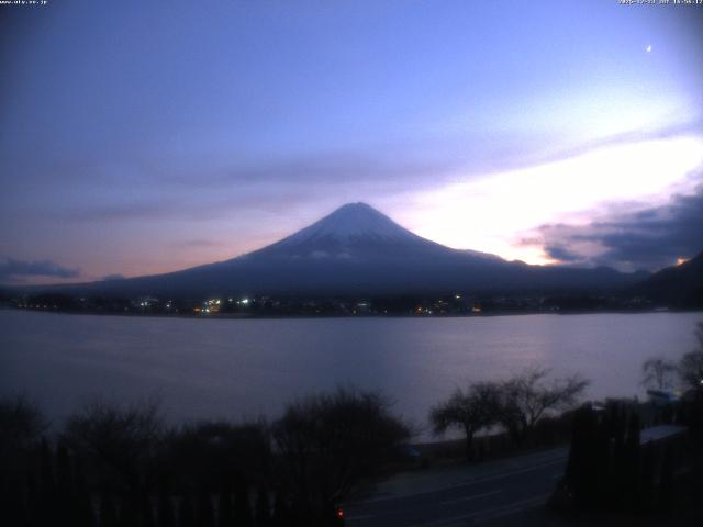 河口湖からの富士山