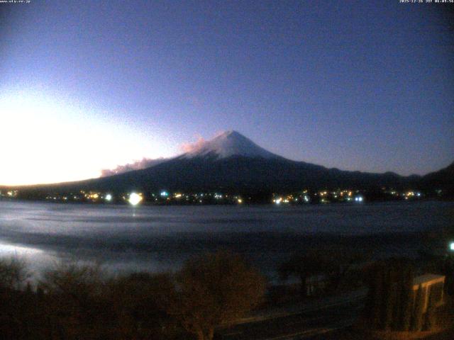 河口湖からの富士山