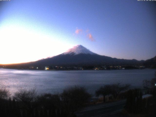 河口湖からの富士山