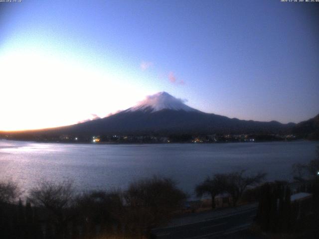 河口湖からの富士山