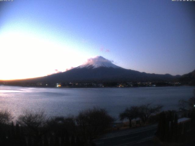 河口湖からの富士山