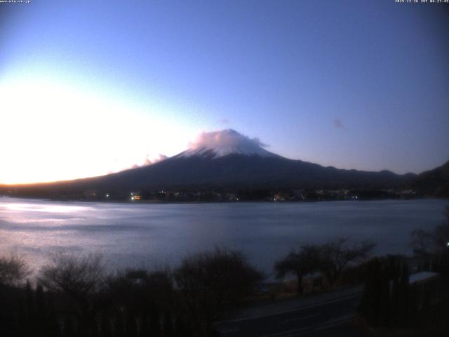 河口湖からの富士山