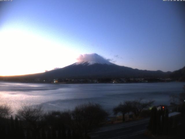 河口湖からの富士山