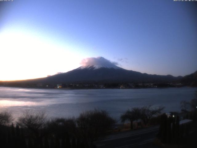 河口湖からの富士山