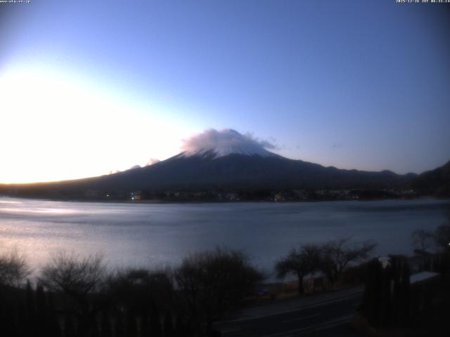 河口湖からの富士山