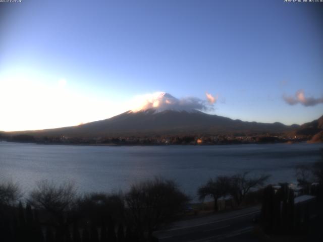 河口湖からの富士山