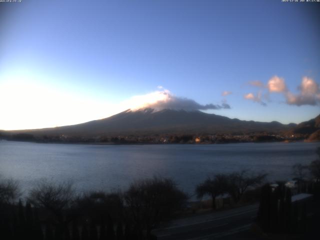 河口湖からの富士山