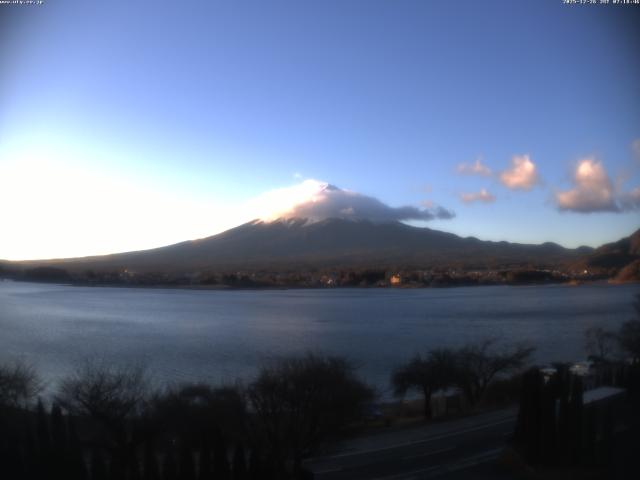 河口湖からの富士山