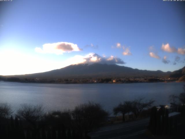 河口湖からの富士山