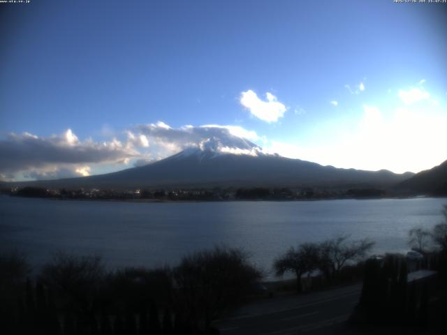 河口湖からの富士山