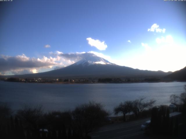 河口湖からの富士山