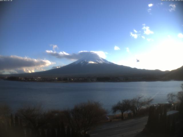 河口湖からの富士山