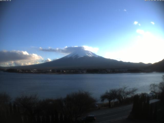 河口湖からの富士山