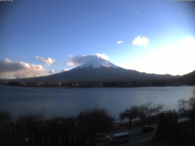 河口湖からの富士山
