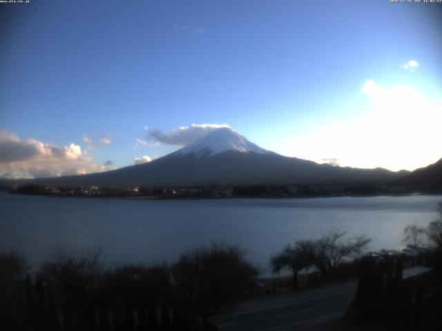 河口湖からの富士山