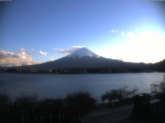 河口湖からの富士山