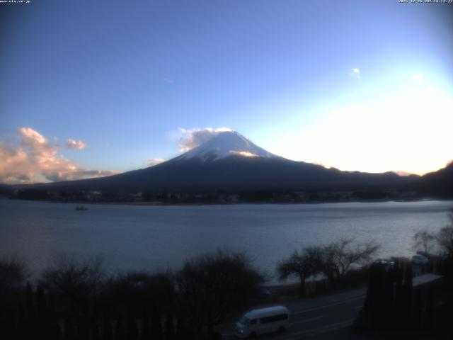 河口湖からの富士山