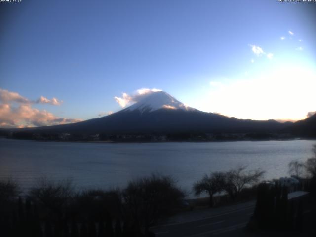 河口湖からの富士山