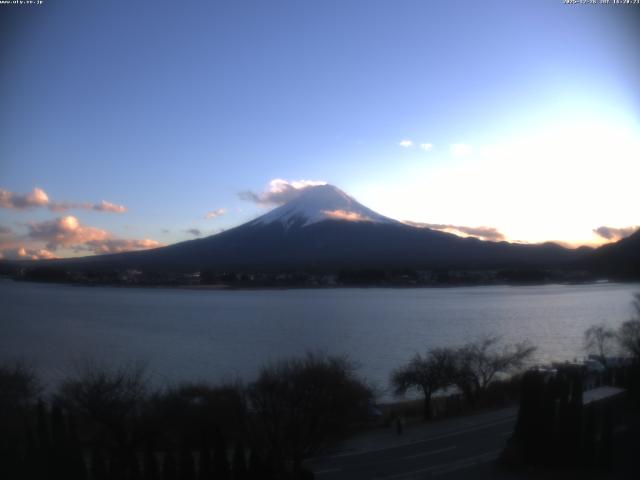 河口湖からの富士山