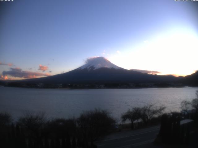 河口湖からの富士山
