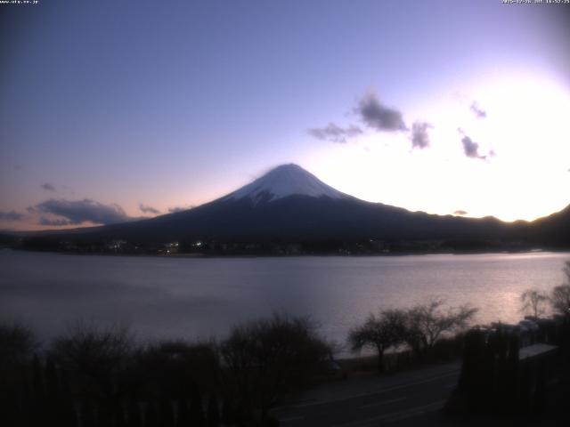 河口湖からの富士山