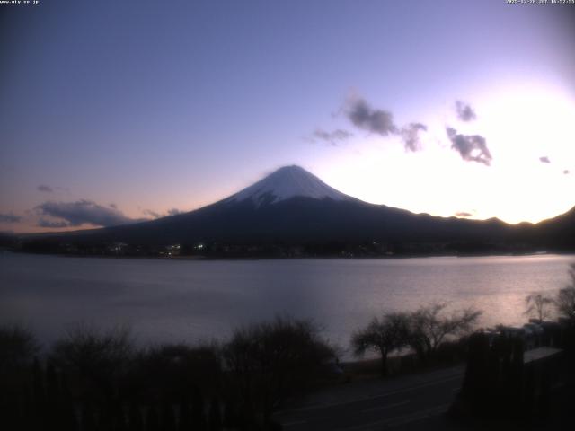 河口湖からの富士山