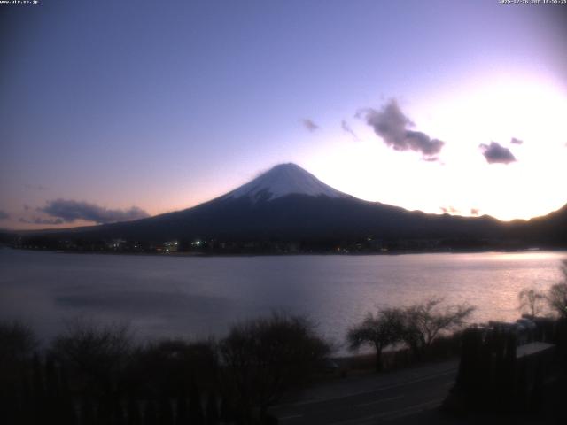河口湖からの富士山