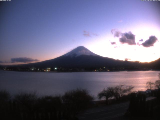 河口湖からの富士山