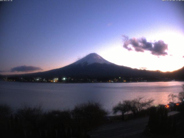 河口湖からの富士山