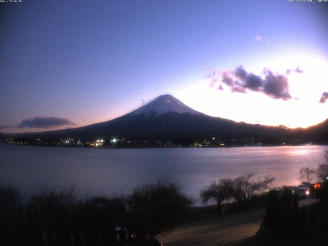 河口湖からの富士山