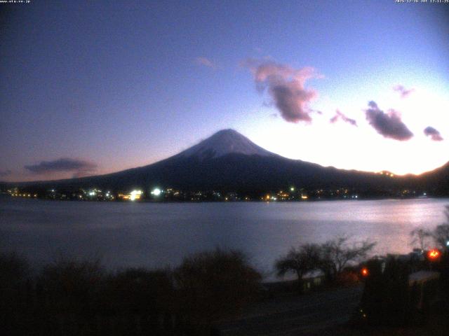 河口湖からの富士山