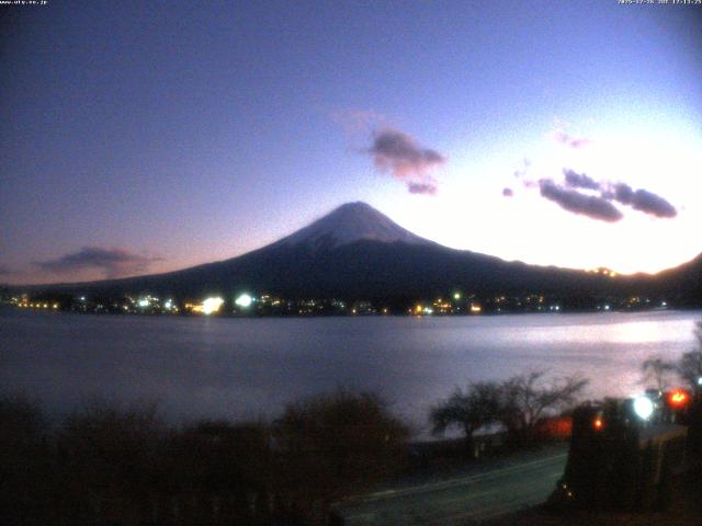 河口湖からの富士山