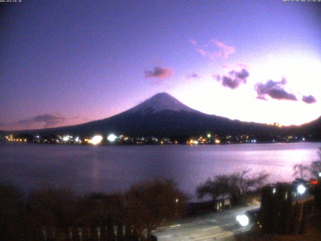 河口湖からの富士山