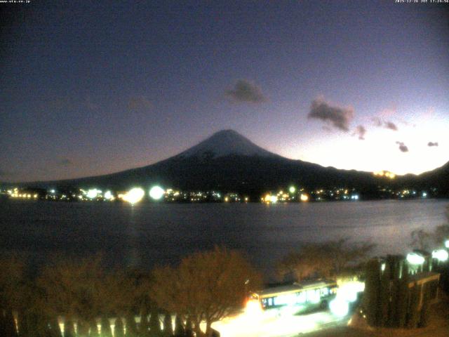 河口湖からの富士山