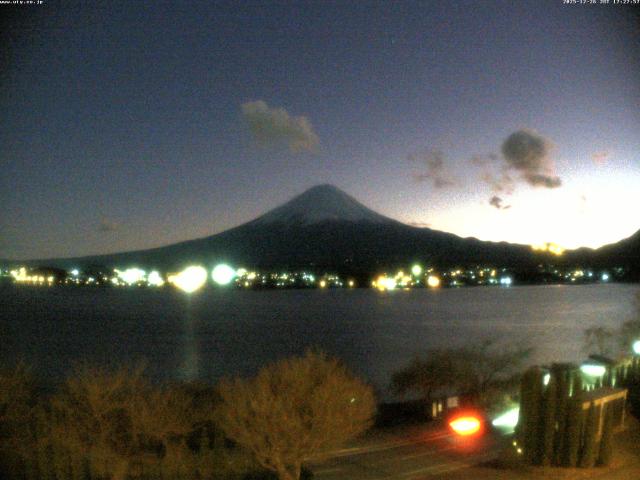 河口湖からの富士山