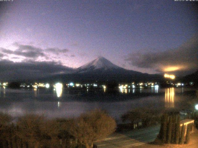 河口湖からの富士山