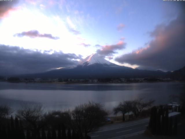 河口湖からの富士山