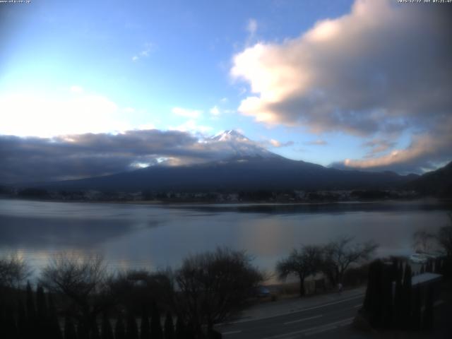 河口湖からの富士山