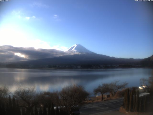 河口湖からの富士山