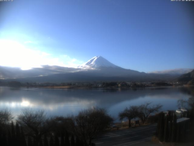 河口湖からの富士山
