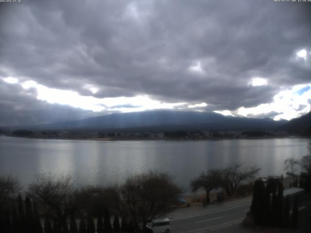 河口湖からの富士山