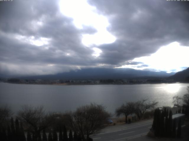 河口湖からの富士山