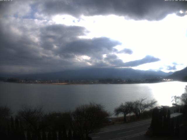 河口湖からの富士山
