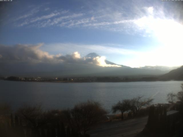河口湖からの富士山