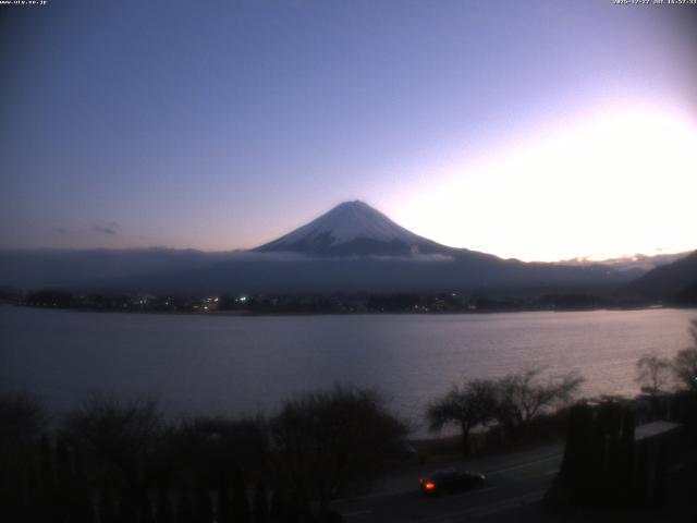 河口湖からの富士山